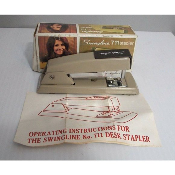 Office Vintage Swingline Model 711 Stapler With Orignal Box And